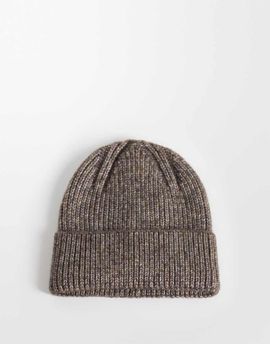 ASOS DESIGN ASOS DESIGN knitted beanie in mink-NEUTRAL