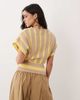 ASOS DESIGN ASOS DESIGN knitted cinched top in brown stripe-Multi - 4