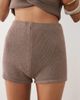 ASOS DESIGN ASOS DESIGN knitted cotton blend shorts in mocha - part of a set-Brown - 3