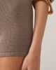 ASOS DESIGN ASOS DESIGN knitted cotton blend shorts in mocha - part of a set-Brown - 4