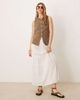 ASOS DESIGN ASOS DESIGN knitted crew neck structured vest with gold buttons in mocha-Brown - 2
