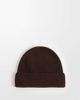 ASOS DESIGN ASOS DESIGN knitted fine gauge wool beanie in chocolate-Brown - 1