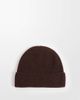 ASOS DESIGN ASOS DESIGN knitted fine gauge wool beanie in chocolate-Brown - 3