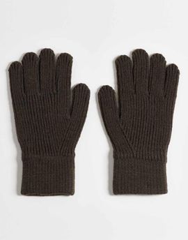 ASOS DESIGN ASOS DESIGN knitted gloves in brown