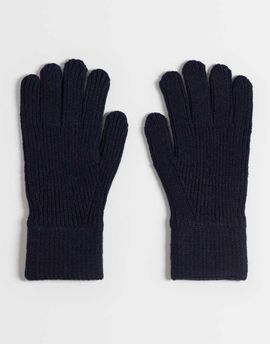 ASOS DESIGN ASOS DESIGN knitted gloves in navy