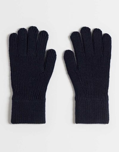 ASOS DESIGN ASOS DESIGN knitted gloves in navy