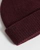 ASOS DESIGN ASOS DESIGN knitted ribbed mini fisherman beanie in burgundy-Red - 2