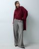 ASOS DESIGN ASOS DESIGN knitted scarf detail sweater in burgundy-RED - 1