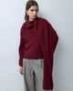 ASOS DESIGN ASOS DESIGN knitted scarf detail sweater in burgundy-RED - 2