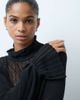 ASOS DESIGN ASOS DESIGN knitted semi-sheer pointelle knit sweater in black - 2