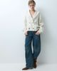 ASOS DESIGN ASOS DESIGN knitted shawl oversized cardigan in cream-Brown - 2