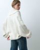 ASOS DESIGN ASOS DESIGN knitted shawl oversized cardigan in cream-Brown - 4