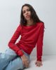 ASOS DESIGN ASOS DESIGN knitted slash neck long sleeve fine gauge top in red - 1