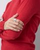 ASOS DESIGN ASOS DESIGN knitted slash neck long sleeve fine gauge top in red - 2
