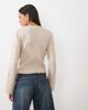 ASOS DESIGN ASOS DESIGN knitted slash neck waisted ribbed sweater in oatmeal-NEUTRAL - 3