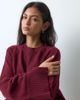 ASOS DESIGN ASOS DESIGN knitted sweater with raglan detail in cabarnet-RED - 3
