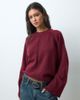 ASOS DESIGN ASOS DESIGN knitted sweater with raglan detail in cabarnet-RED - 4