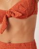 ASOS DESIGN ASOS DESIGN Kyle broderie Sao Paolo underwired bikini top in rust-Orange - 2