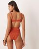 ASOS DESIGN ASOS DESIGN Kyle broderie Sao Paolo underwired bikini top in rust-Orange - 4