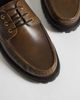 ASOS DESIGN ASOS DESIGN lace-up boat shoes with cleated sole in distressed brown leather - 2