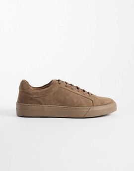 ASOS DESIGN ASOS DESIGN lace-up sneakers in mole suede-Brown