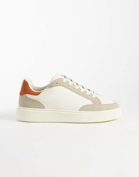 ASOS DESIGN ASOS DESIGN lace-up sneakers with orange heel notch-Multi