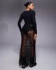 ASOS DESIGN ASOS DESIGN lace bias cut maxi skirt in black - 2