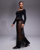 ASOS DESIGN ASOS DESIGN lace bias cut maxi skirt in black - 4