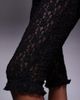 ASOS DESIGN ASOS DESIGN lace capri pants with ruffle edge in black - part of a set - 3