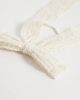 ASOS DESIGN ASOS DESIGN lace hair bow in ivory-White - 2