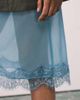 ASOS DESIGN ASOS DESIGN lace hem sheer midi skirt in blue - 3