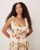 ASOS DESIGN ASOS DESIGN lace insert ruffle tiered maxi swing dress in vintage floral print-Multi - 2