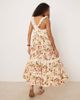 ASOS DESIGN ASOS DESIGN lace insert ruffle tiered maxi swing dress in vintage floral print-Multi - 3