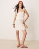 ASOS DESIGN ASOS DESIGN lace insert ruffle tiered swing mini dress in white - 2