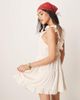 ASOS DESIGN ASOS DESIGN lace insert ruffle tiered swing mini dress in white - 3