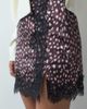 ASOS DESIGN ASOS DESIGN lace insert satin mini skirt in fawn print-Brown - 4