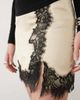 ASOS DESIGN ASOS DESIGN lace insert satin mini skirt in oyster with black lace-MULTI - 3