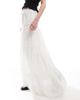 ASOS DESIGN ASOS DESIGN lace insert tiered boho maxi skirt in white - 2