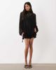 ASOS DESIGN ASOS DESIGN lace mini dress with blouson sleeves and hem detail in black - 3