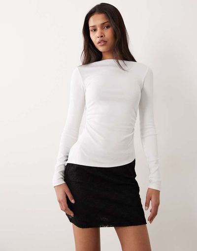 ASOS DESIGN ASOS DESIGN lace mini skirt in black