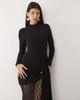 ASOS DESIGN ASOS DESIGN lace mix long sleeve maxi dress in black - 3