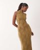 ASOS DESIGN ASOS DESIGN lace paneled column maxi dress in bronze-Brown - 2
