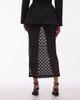 ASOS DESIGN ASOS DESIGN lace sheer column maxi skirt in black - 4