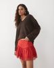 ASOS DESIGN ASOS DESIGN lace trim detail floaty short in red - 2