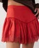 ASOS DESIGN ASOS DESIGN lace trim detail floaty short in red - 3
