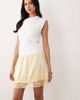 ASOS DESIGN ASOS DESIGN lace trim satin mini skirt in yellow - 2