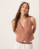 ASOS DESIGN ASOS DESIGN lace trim vest in brown - 1