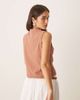 ASOS DESIGN ASOS DESIGN lace trim vest in brown - 3