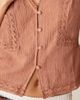 ASOS DESIGN ASOS DESIGN lace trim vest in brown - 4