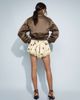 ASOS DESIGN ASOS DESIGN lace trim volume satin shorts in cherry print-Multi - 4